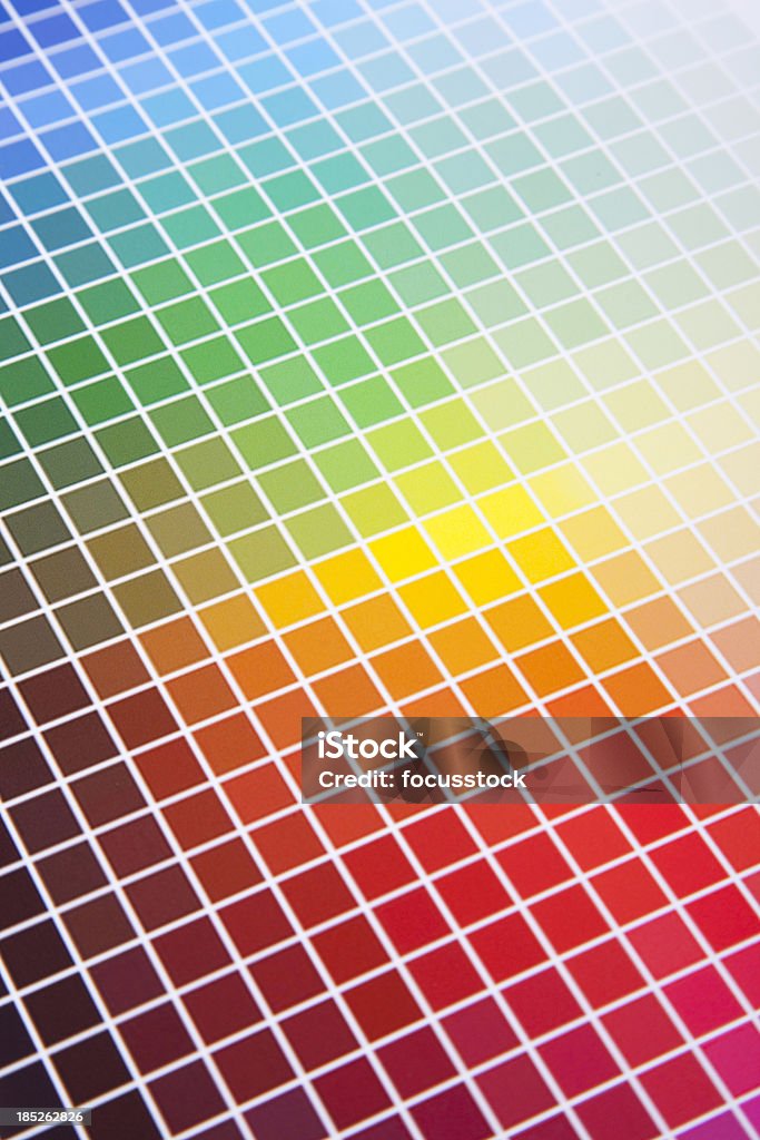 Guia de cores - Royalty-free Fábrica de Impressão Foto de stock
