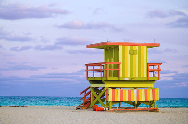 istock 8th Street lifeguard hut in Miami Beach, FL 185262865