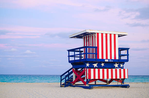 istock 13th Street lifeguard hut in Miami Beach, FL 185262871
