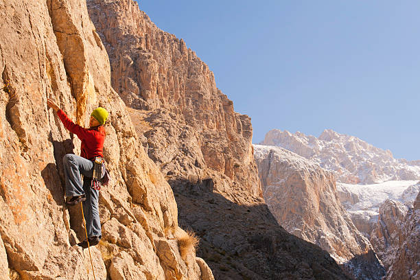 istock Rockclimber in Aladaglar National Park, Turkey 185263262