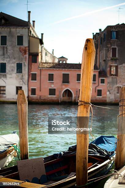 Docked Boat Venice Italy Stock Photo - Download Image Now - Canal, City, Cultures