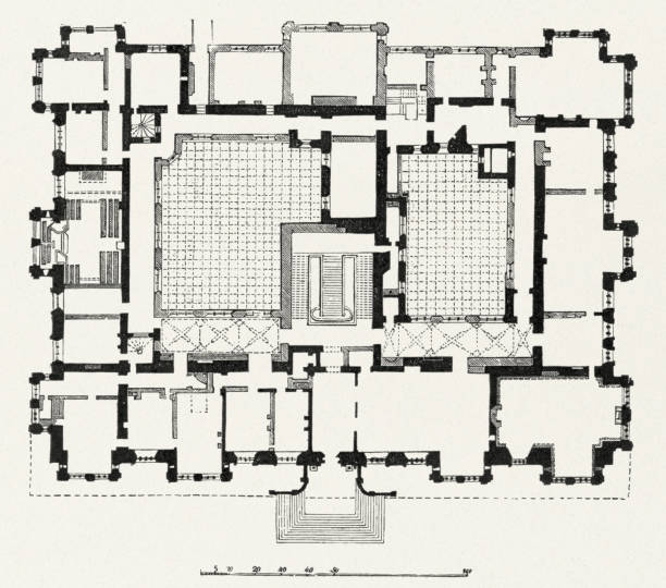 istock Longleat House, Elizabethan architecture in Britain, Blueprint 185263387
