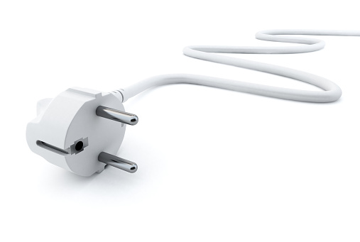 Plug Putih Putih Dua Pronged Plug Pada Latar Belakang Putih Foto Stok - Unduh ...