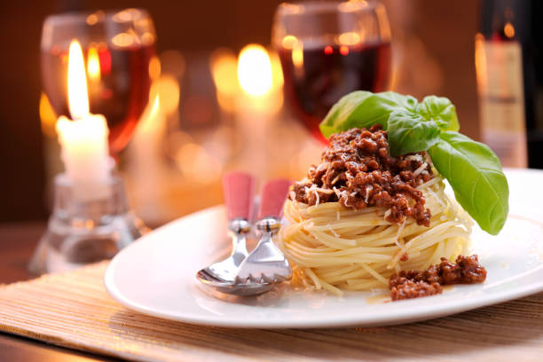 istock Spaghetti bolognese with parmesan cheese 185263784