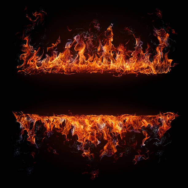 огонь frame - fireball стоковые фото и изображения