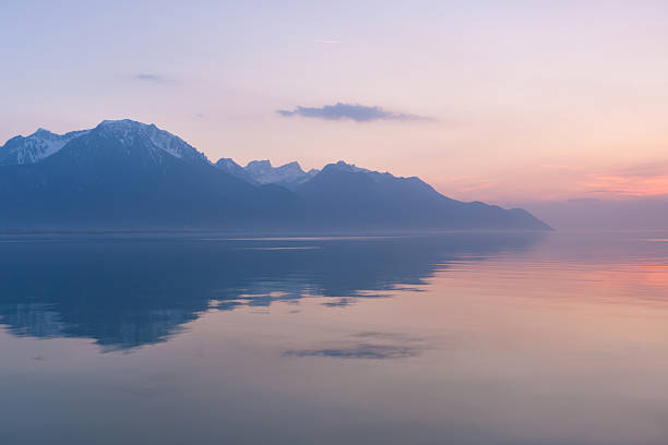 istock Switzerland, Montreux, lake and mountains 185263887