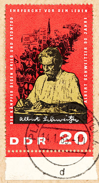 istock Postage stamp east germany 20 Albert Schweitzer 185264092