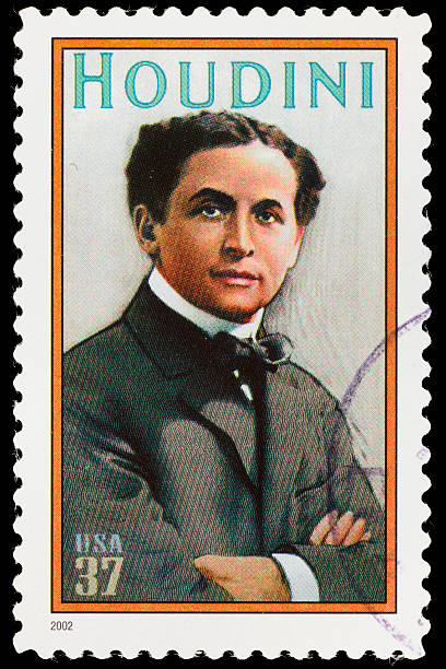 harry houdini znaczek pocztowy usa - harry houdini postmark magic magician zdjęcia i obrazy z banku zdjęć