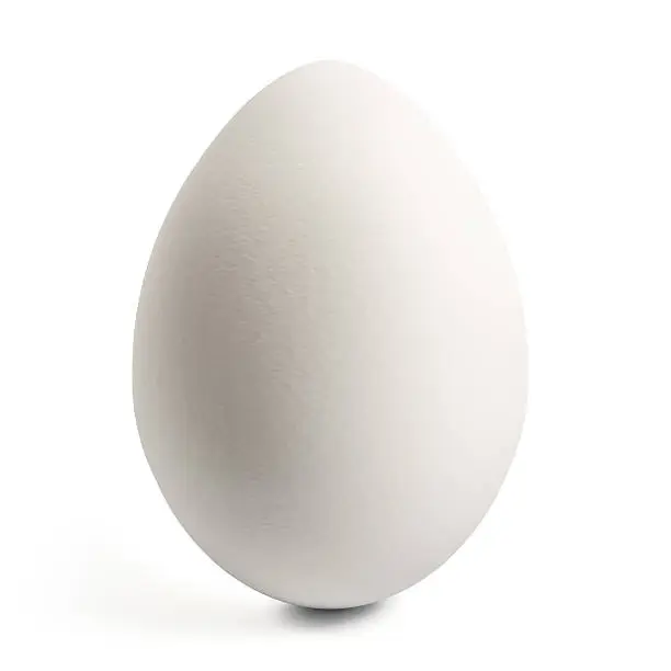 "White Egg, Isolated On White, 3D Render"