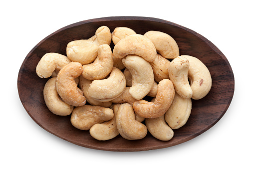 Pile of cashew nuts