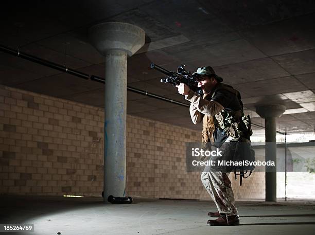Urban Warfare Stock Photo - Download Image Now - Aiming, Armed Forces, Army