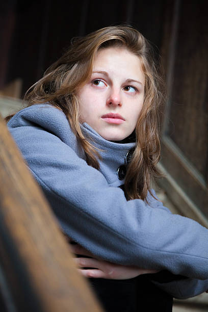 istock Young woman teenage sadness frustration problem 185265372