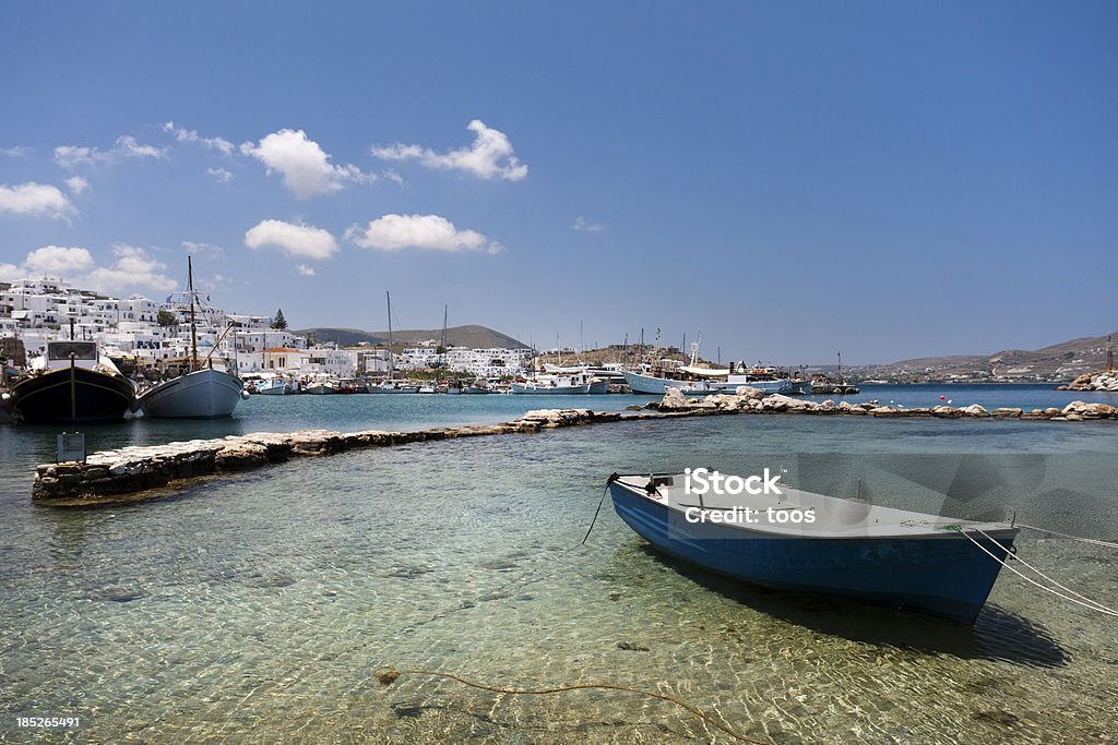 Barcos a Paros, Grecia - Foto de stock de Agua libre de derechos