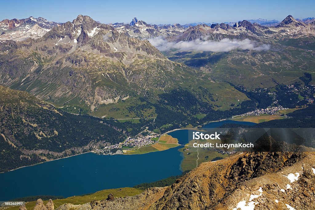 Panoramablick auf die Alpen Berge - Lizenzfrei Alpen Stock-Foto