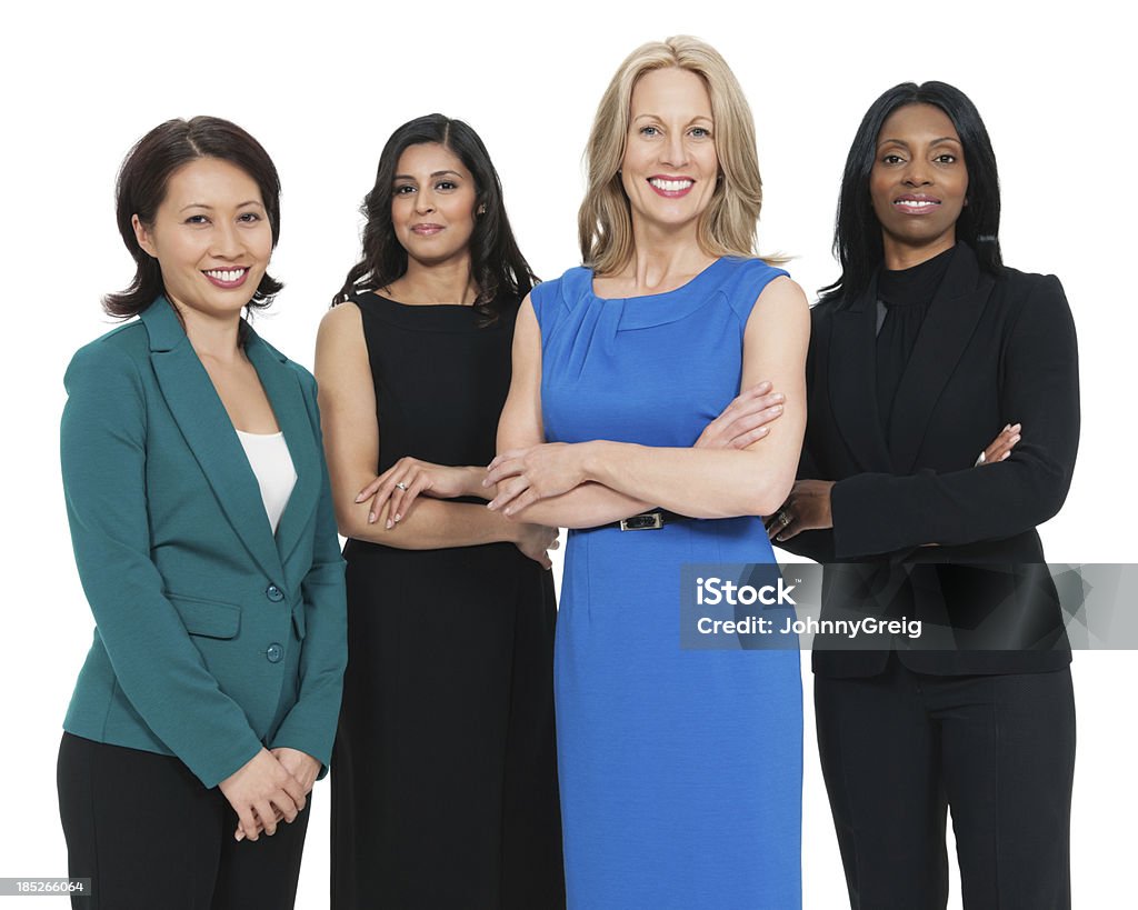 Multiraciales Femme d'affaires souriant - Photo de Femme d'affaires libre de droits