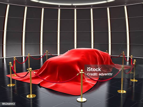 New Car Model Exhibition Stock Photo - Download Image Now - Car, Car Show, Covering