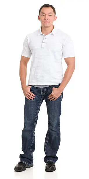 Portrait of a young man on a white background. http://s3.amazonaws.com/drbimages/m/pg.jpg
