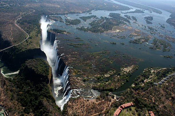 istock Victoria Falls Zimbabwe aerial view 185266608
