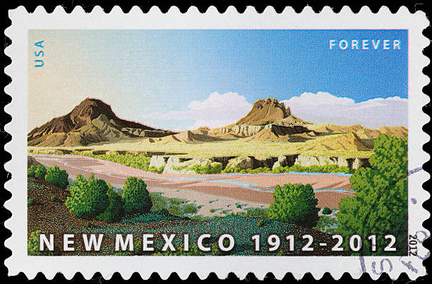 istock USA New Mexico postage stamp 185267614
