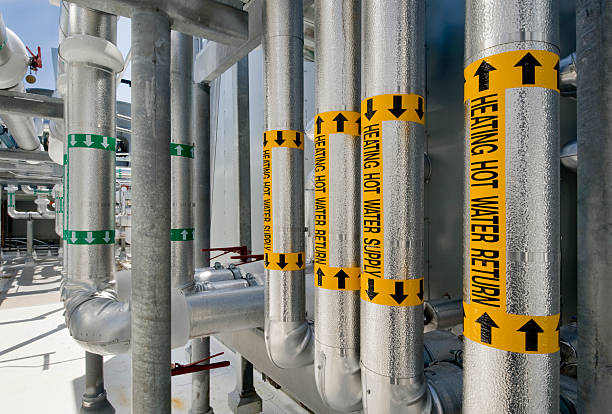 istock Insulated Pipes for Boiler System 185268522