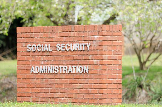 istock Outdoor sign for social security administration 185268683