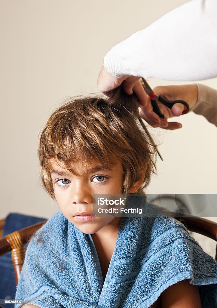 Haircut At Home Stock Photo - Download Image Now - Boys, Child, Cutting -  iStock