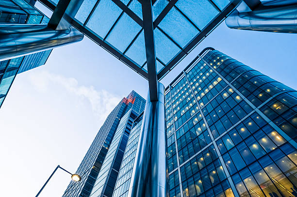 istock Contemporary architecture in Canary Wharf, London 185268847