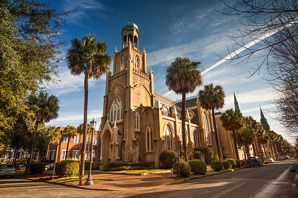 istock USA, Georgia, Savannah, Congregation Mickve Israel 185268892