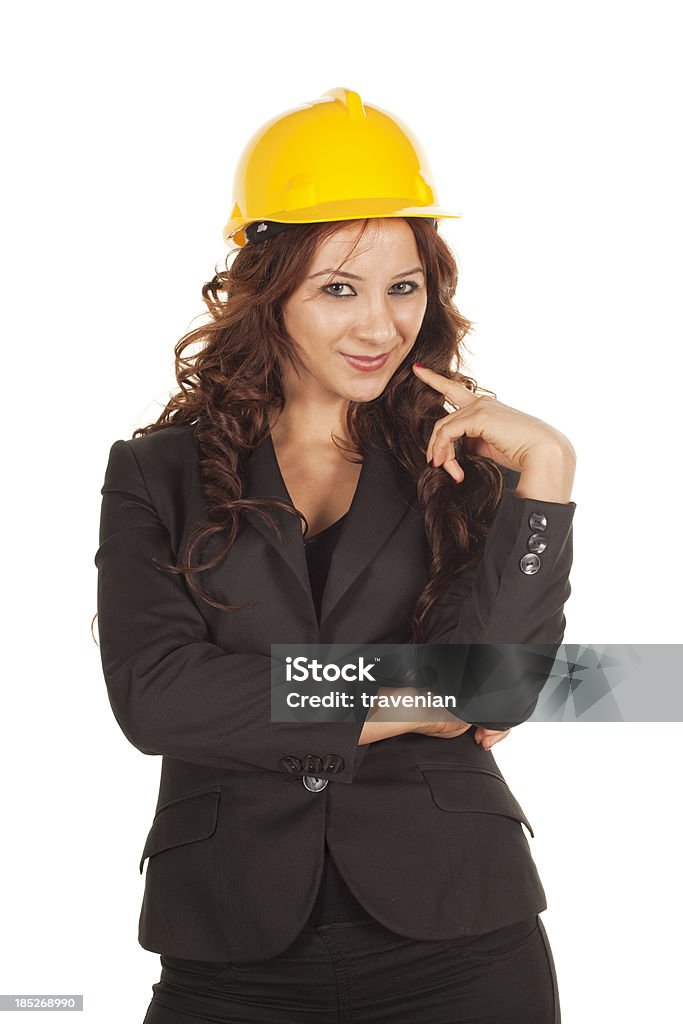 Young female engineer Destruction of Old Apartment Buildings 20-29 Years Stock Photo