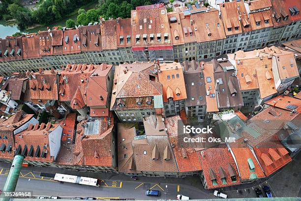 Fryburg Stare Miasto Z Góry - zdjęcia stockowe i więcej obrazów Kanton Fryburg - Kanton Fryburg, Szwajcaria, Architektura