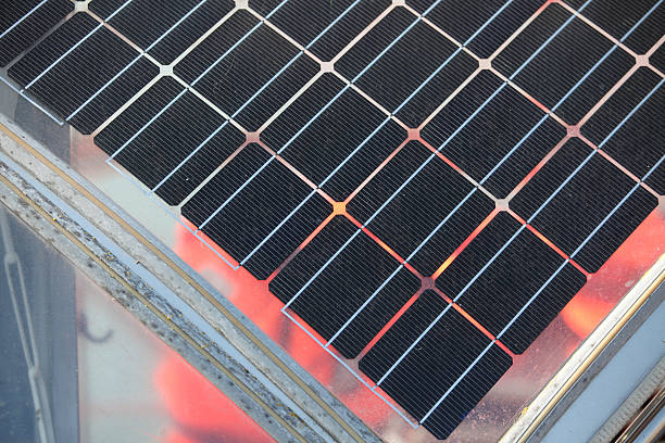 istock Solar panel on roof of a boat 185270238