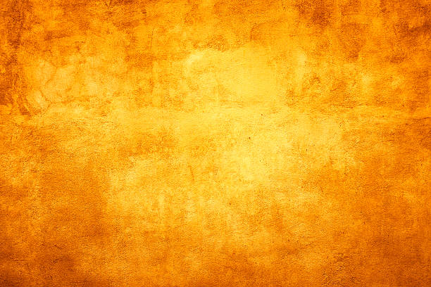 istock Old yellow plaster wall with smudges 185270270