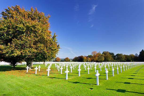 istock Military Cemetery Crosses 185270348