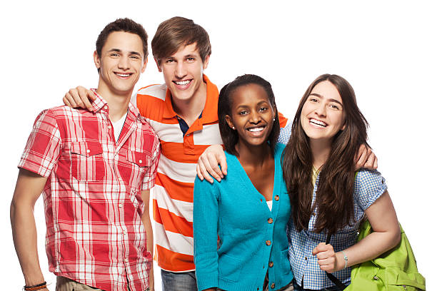 istock Group of young friends 185270435