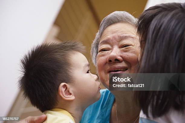 Grandmothers Love Stock Photo - Download Image Now - Japanese Ethnicity, Grandmother, Indoors