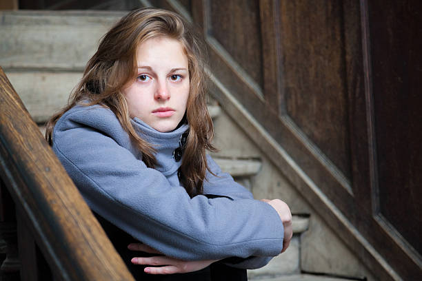 istock Young woman teenage sadness frustration problem 185270964