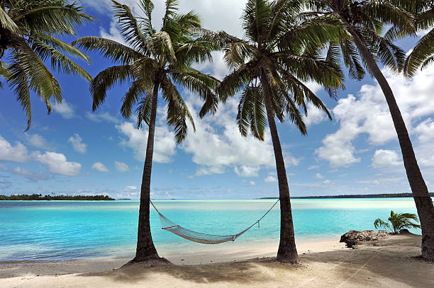 laguna blue - south pacific ocean island polynesia tropical climate fotografías e imágenes de stock