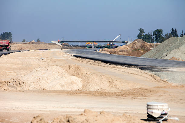 Bau von Straßen und Brücken – Foto