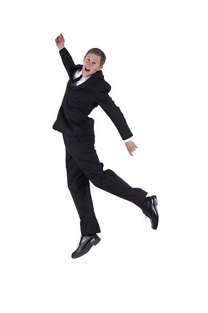 istock Businessman jumping in excitement 185271583