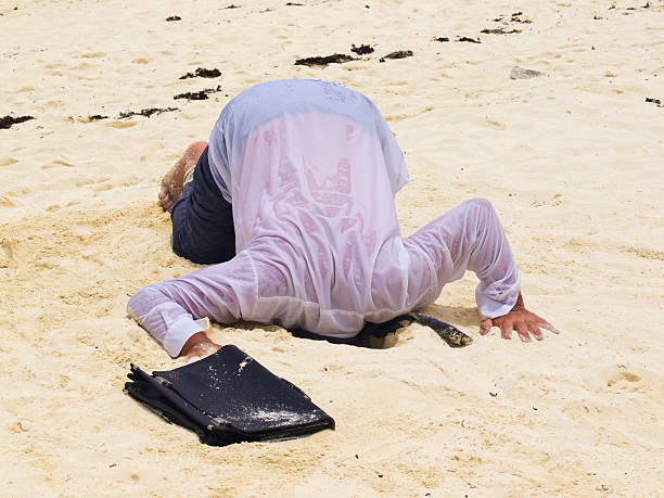istock Ostrich style  business man 185271754