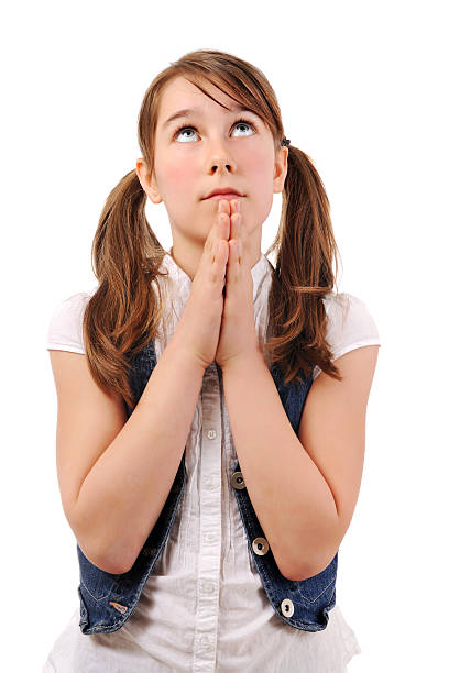 istock Cute Young Girl Wishing 185272129