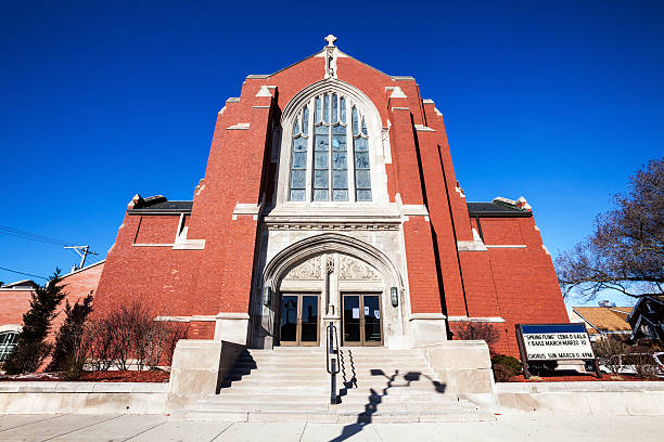 istock Catholc Church Facade in West Lawn, Chicago 185272130