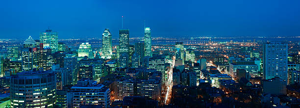 istock Montreal downtown at night. Very large. 185272263