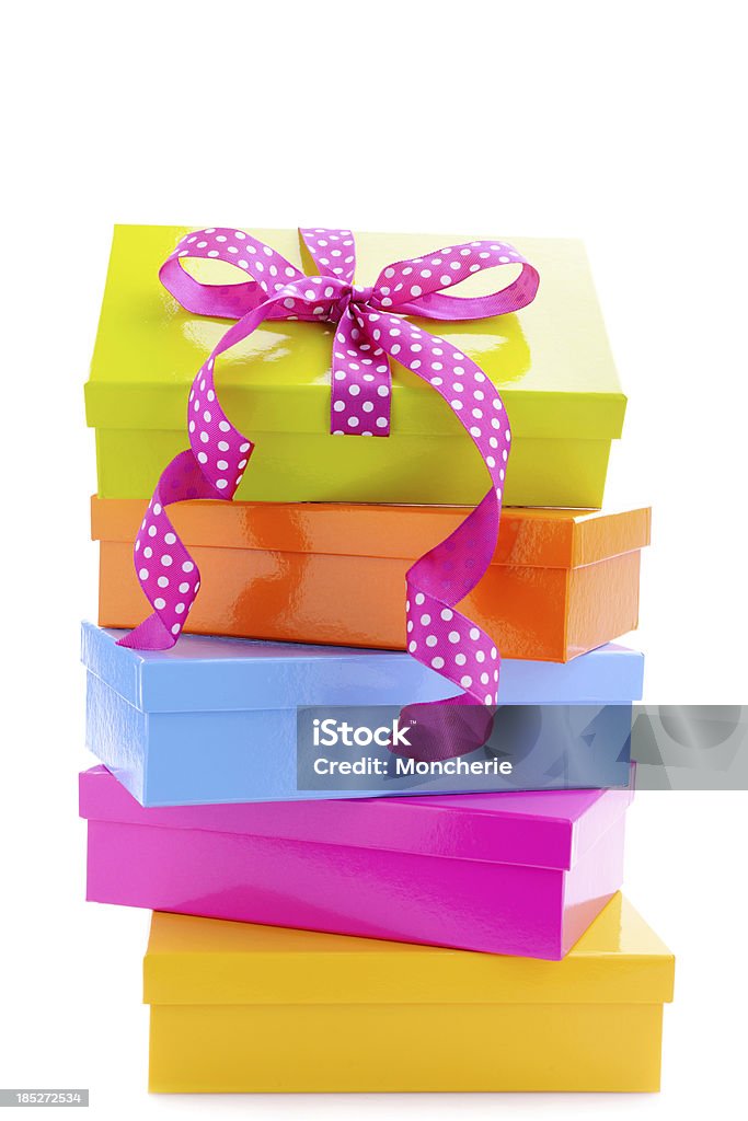 Gift boxes on white Affectionate Stock Photo