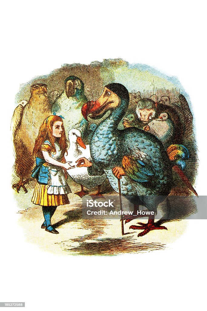The Caucus Race - Lizenzfrei Dodo Vogel Stock-Illustration