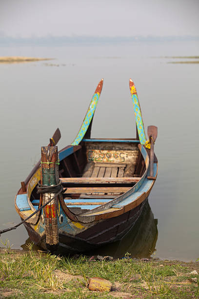 istock Typical Myanmar boat on lake Thaungthaman 185272630