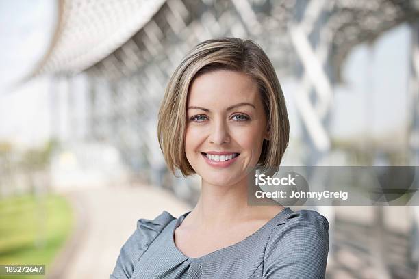 Businesswoman Smiling Stock Photo - Download Image Now - Human Face, Women, One Woman Only