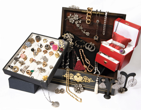 jewelries in  box