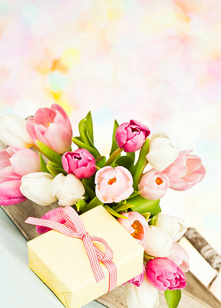 istock Mother's Day or Birthday Bouquet and Gift 185273455