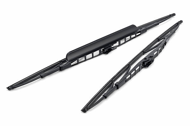 Windshield Wipers "Pair of windscreen wipers, isolated on a white background. Clipping path included." windshield wiper photos stock pictures, royalty-free photos & images